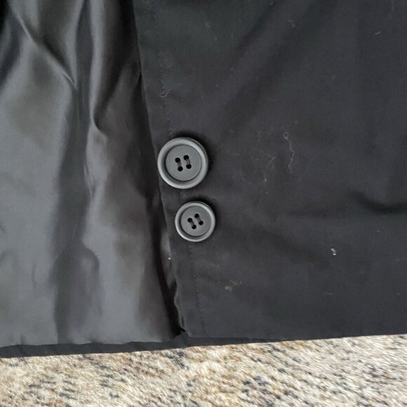 ANCHOR UNIFORM Long Trench Coat Womens 2 Tall Thinsulate Removable Lining Black - Picture 6 of 16